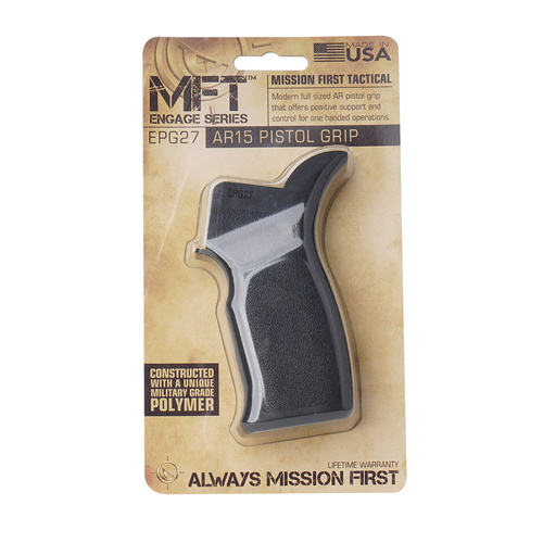 MFT - Engage AR15/M16 Enhanced Full Size Pistol Grip - černá - EPG27-BL