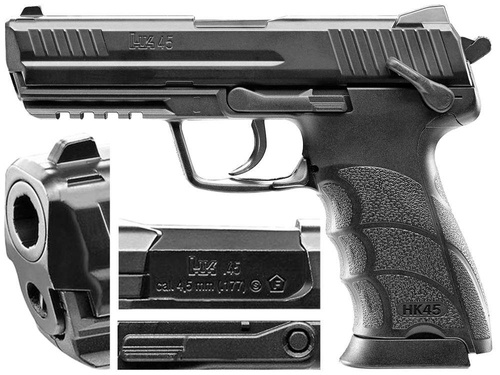 Umarex - Replika pistole Heckler &amp; Koch HK45 - CO2 - černá - 2.5978