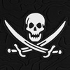 M-Tac - Panel Patch Jolly Roger - 54 x 81,5 cm - černý - 10361002