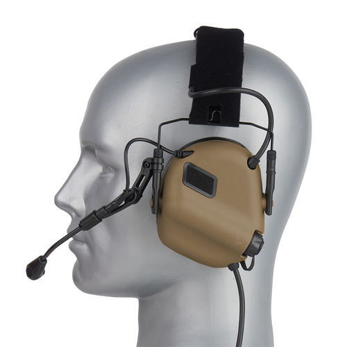 Earmor - Komunikační náhlavní souprava M32 PLUS - Coyote Brown - M32-CB (PLUS)