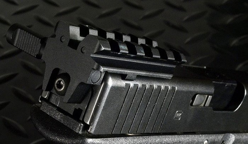 Strike Industries - Lišta pro montáž zadního mířidla - G17/18 - černá - SI-GSR