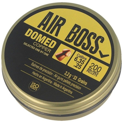 Apolo - Air Boss měděné kuličky s klenutým povrchem - .25 / 6,35 mm - 200 ks - E30200
