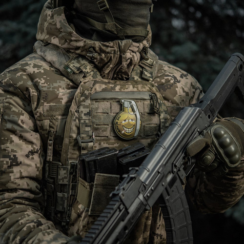 M-Tac - Nášivka Granát M67 s úsměvem v2 - PVC 3D - zelená - 51139200