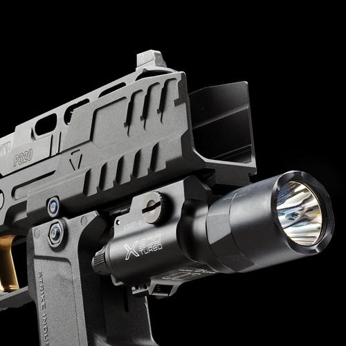 Strike Industries - Štít proti výbuchu Hyper pro pistole SMC Alfa/Bravo - Černý - SI-SMC-BS-S