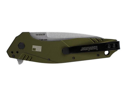 Kershaw - Taktický nůž Dividend 1812OLCB - N690/D2 - Olive - 1812OLCB