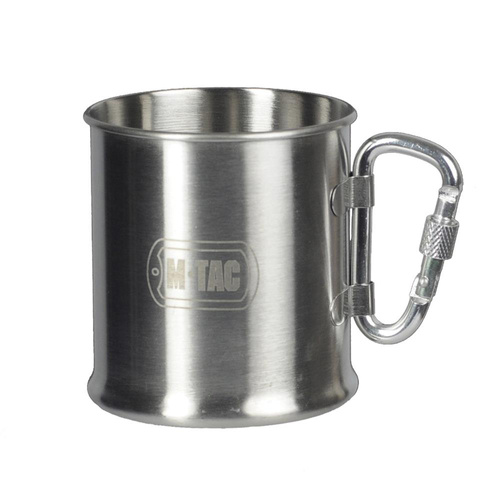 M-Tac - cestovní hrnek s karabinou - 250 ml - ocel - 60010012