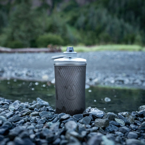 HydraPak - Měkká láhev na vodu Flux - TPU - 1500 ml - mamutí šedá - GF425M