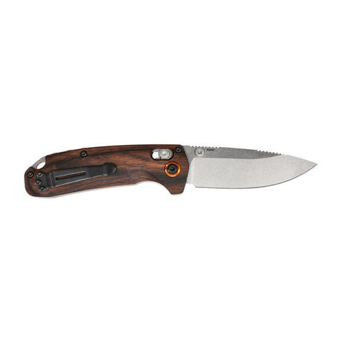 Benchmade - Zavírací lovecký nůž HUNT North Fork - Drop Point - Axis Lock - dřevěný - 15032