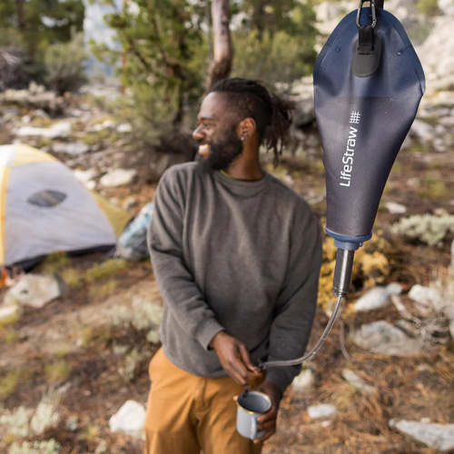 LifeStraw - Gravitační vak Peak s antimikrobiálním filtrem - 3 l - tmavě šedý Mountain Gray