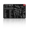 TekMat - Podložka na čištění zbraní - CZ-75 - 27x43cm - TEK-R17-CZ75