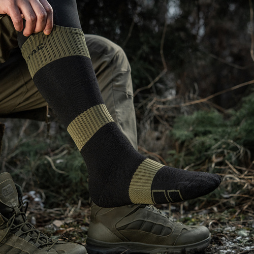 M-Tac - Zimní ponožky Ranger Trekking - Black/Olive - 30908121