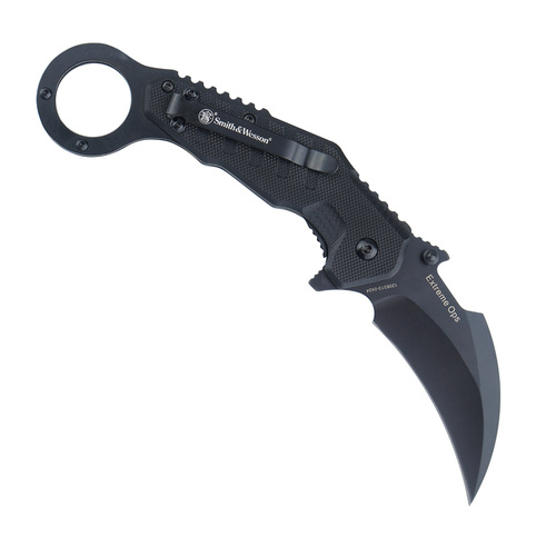 Smith &amp; Wesson - Zavírací nůž Extreme Ops Spring Assist Karambit - 8Cr - černý - 1208411