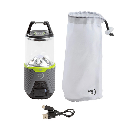 Nite Ize - Nabíjecí kempingové světlo Radiant® RL2™ - 400 lm - šedé / zelené - RL2-17-R8