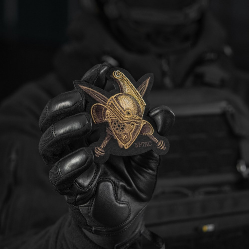 M-Tac - Nášivka na přilbu Gladiátor - výšivka - 500D Cordura - zlatá - 51374002