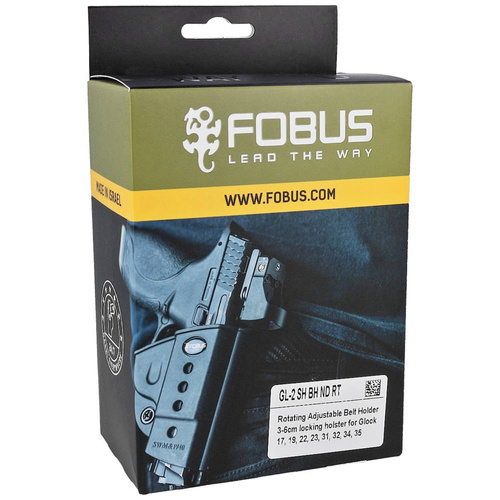 Fobus - Externí pouzdro OWB - Glock 17, 19, 19X, 22, 23, 31, 32, 34, 35 - pravé - černé - GL-2 SH BH ND RT