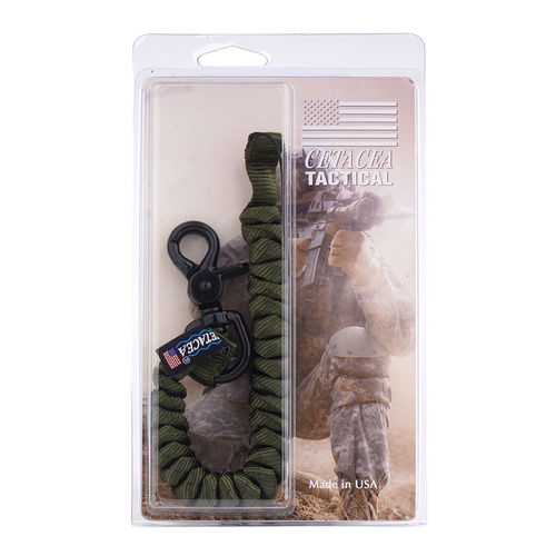Cetacea Tactical - Trigger Snap Covered Mini Coil Tether - Olive Drab - TA-MCT3-OD