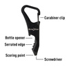 Nite Ize - Karabina se sadou nástrojů DoohicKey ClipKey Tool - ocel - černá - KMTCK-01-R3