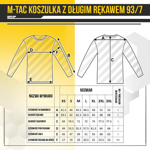 M-Tac - Vojenské tričko s dlouhým rukávem - tmavě šedé - 20067012