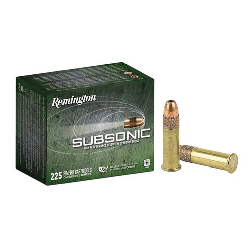 Remington - Střelivo .22LR Subsonic Copper Plated HP - 225 nábojů - 21249