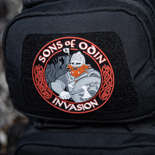 M-Tac - 3D PVC nášivka Sons of Odin - černá/červená - 51137233