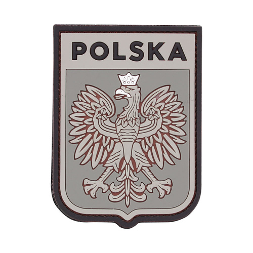 101 Inc. - 3D nášivka - Polsko Bílá orlice - šedá - 444130-7056