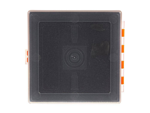 Megaline - přepravní box - 11x11x3,5 cm - oranžovo-průhledný - 607/0002OT