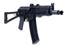 WE - Replika karabiny ASG GBB AKSU 74 UN s otevřeným závěrem - zelený plyn - WET-02-002038