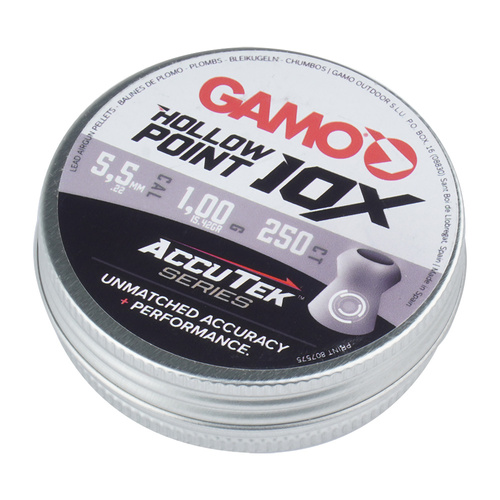Gamo - diabolky AccuTek Hollow Point 10X - ráže 5,5 mm - 250 kusů - 6322547-AK