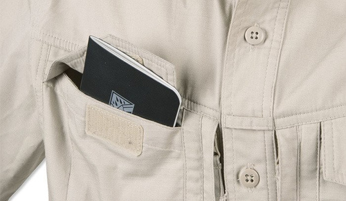 Helikon - Košile Defender Mk2 - Krátký rukáv - PolyCo Ripstop - Khaki - KO-DS2-PR-13