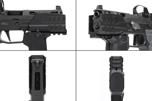 Strike Industries - Štít proti výbuchu pro pistole SMC Alfa/Bravo - Černý - SI-SMC-BS-S