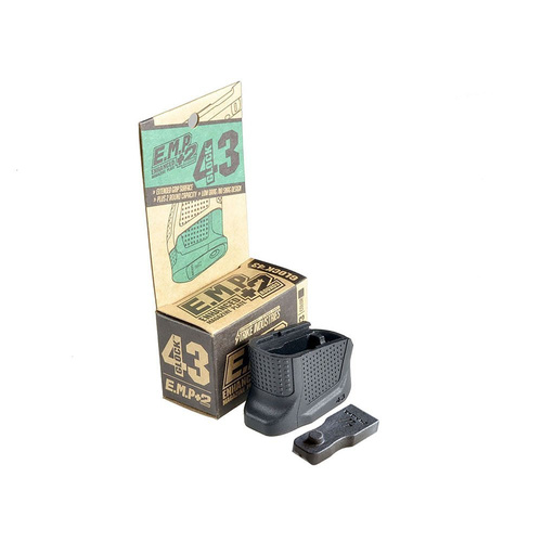 Strike Industries - Vylepšená deska zásobníku pro Glock 43 - SI-EMP-G43-BK
