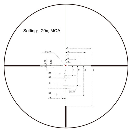 Vector Optics - Puškohled Continental x8 3-24 SFP ED - 56 mm - černý - SCOL-50