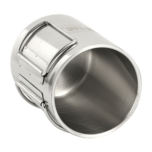 M-Tac - Termohrnek se skládací rukojetí - 450 ml - ocel - stříbrný - CL1C-M83