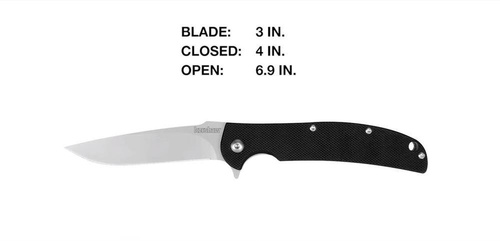 Kershaw - Taktický nůž Chill 3410 - 8Cr13MoV - Black - 3410