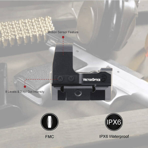 Vector Optics - Otevřený kolimátor Frenzy-S 1x17x24 SAS - MAG/RMS - Picatinny - SCRD-62