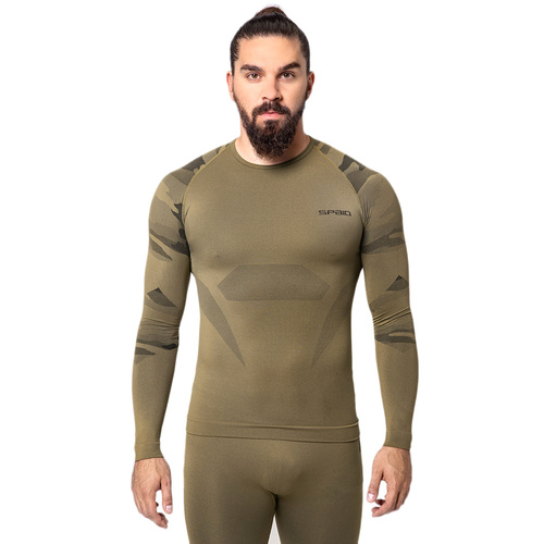 Spaio - Taktické termo tričko s dlouhým rukávem - Forest Green