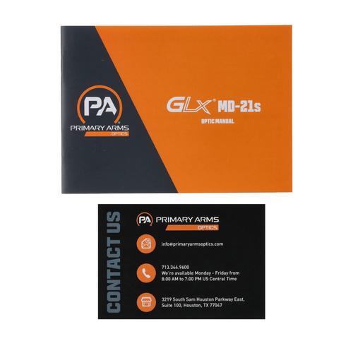 Primary Arms - Zaměřovač GLx MD-21 - 21 mm - Mikrokolimátor - AutoLive - Kolimátor ACSS-CQB - PA-GLX-MD-21S