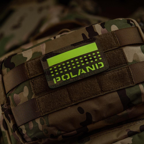 M-Tac - Nášivka s polskou vlajkou a nápisem - fluorescenční - pixely/obdélník - Multicam - 51006208