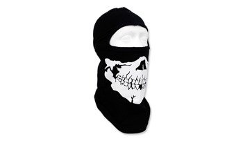 FOSTEX - Bavlněná Kukla s Jedním Otvorem - Biker Balaclava Skull - Černá - 214286