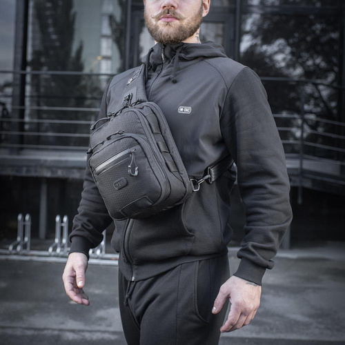 M-Tac - Cross Bag Slim Elite Hex - černá - 10210002