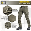 M-Tac - Taktické kalhoty Aggressor Gen.II Flex - Ripstop - Dark Olive - 20058048