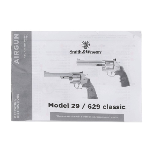 Umarex - Vzduchovka Smith&amp;Wesson 629 Competitor 6" CO2 - 4,5 mm - Diabolo - Stříbrná/černá - 5.8150