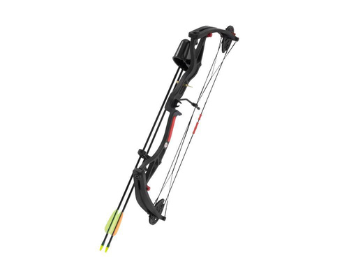 Poe Lang - Kladkový lukostřelec - 15-22 lb - 25" - Černý/Červený - CO-034B