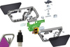 ASP - Sapphire USB LED hliníková dobíjecí svítilna - černá - 53600