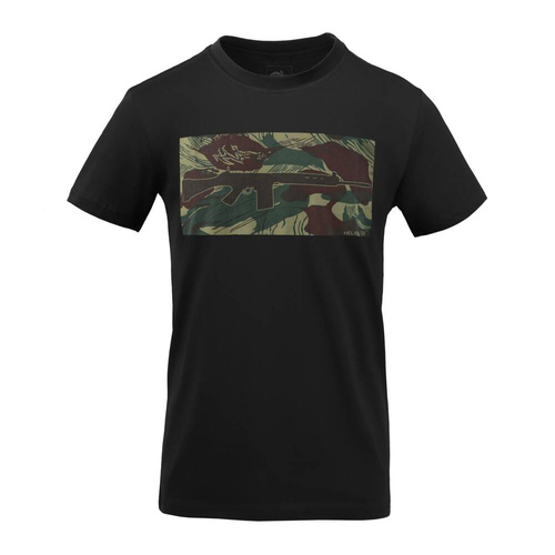 Helikon - Tričko FN Fal - Bavlna - Black / Rhodesian Camo - TS-FNF-CO-011K