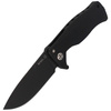 LionSteel - Zavírací nůž SR Flipper Aluminum Black / Black Blade - SR11A BB
