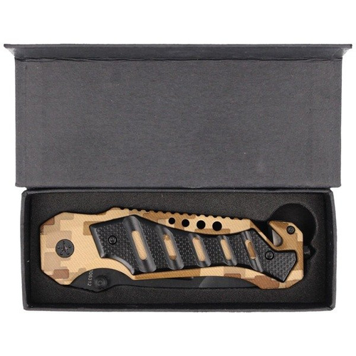 Puma - Nůž Solingen AISI 420 Camo 90 mm Rescue Folder - 306312