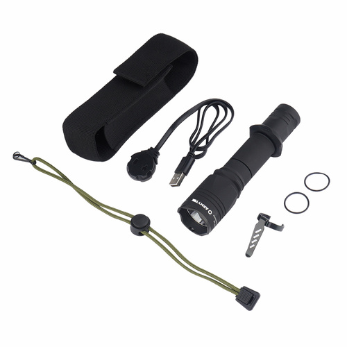 Armytek - Taktická svítilna Dobermann Pro Magnet USB - bílá - 1500 lumenů - F07501C