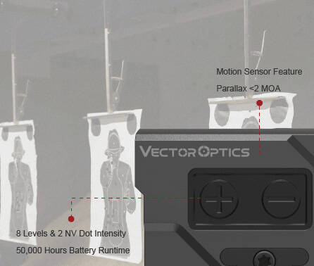 Vector Optics - Uzavřený kolimátor Frenzy Plus 1x18x20 - SCRD-63