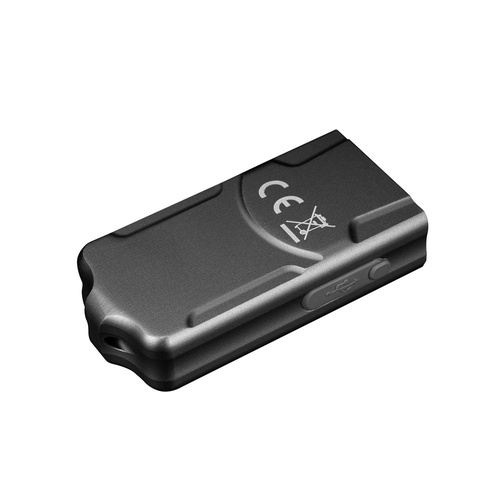 Fenix - Taktická svítilna PD36R Pro LED s baterií 5000 mAh + svítilna na klíče E03R V2.0 - 2800 lm - černá/šedá - PD36R Pro+E03R šedá